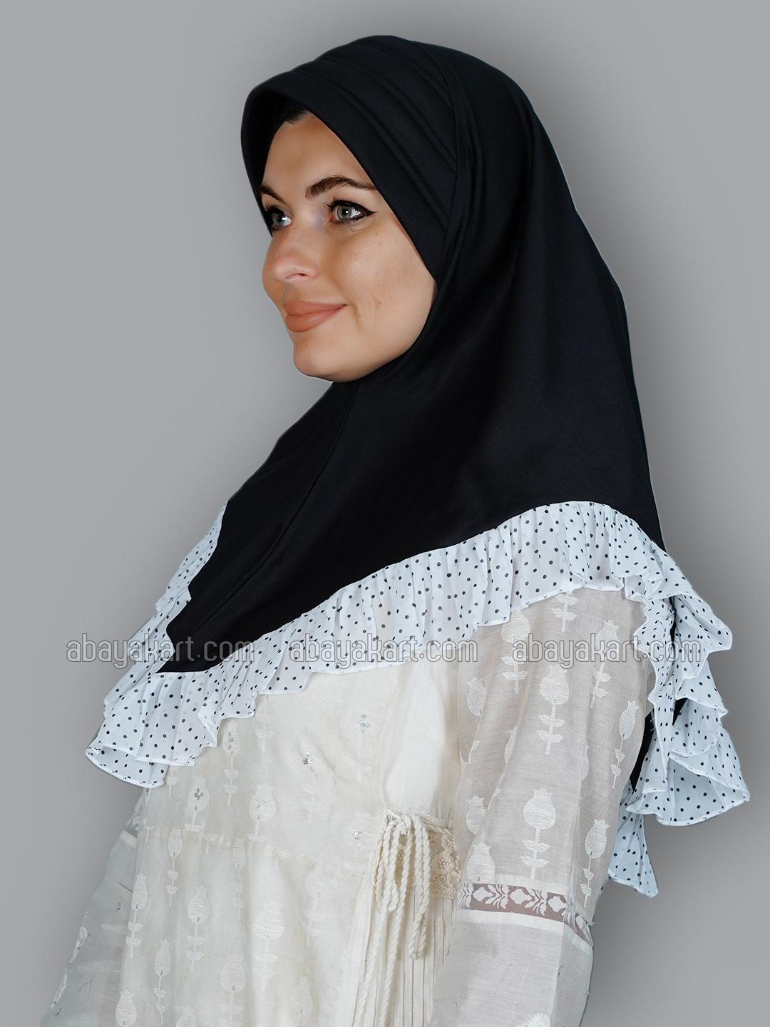 Wholesale Aleema Instant Hijabs In Black And White