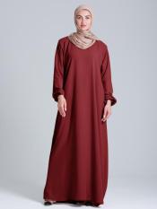 Wholesale Simple Abaya In Maroon Thump