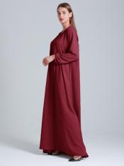 Wholesale Simple Abaya In Maroon Thump