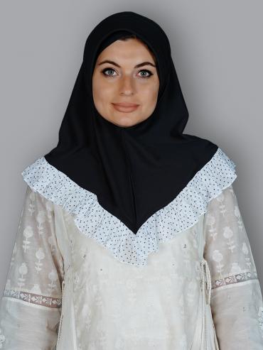 Wholesale Aleema Instant Hijabs In Black And White