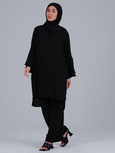 Wholesale Kurti With Palazzos In Black