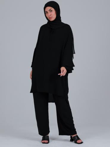 Wholesale Kurti With Palazzos In Black