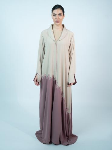 Wholesale Stylish FloralDesigned Front Open Abaya