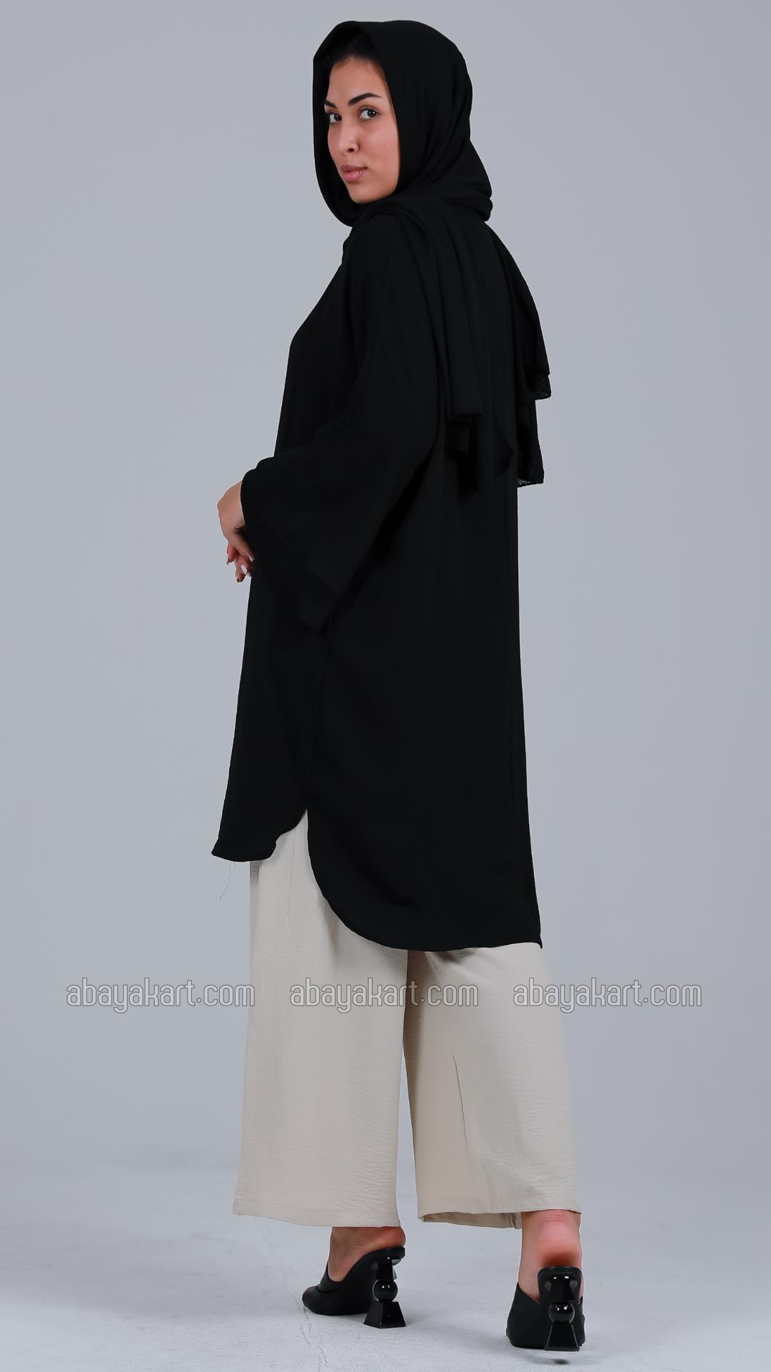 Wholesale Kurti With Palazzos In Black And Cream
