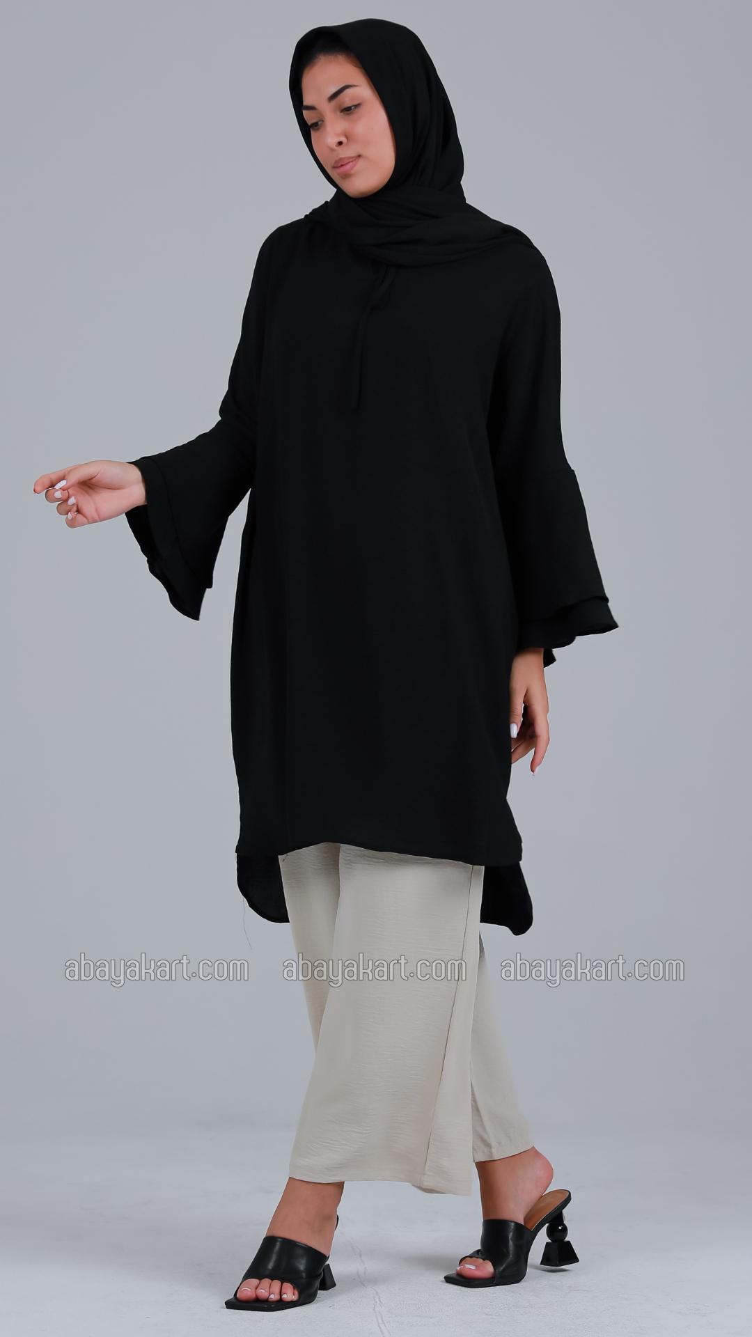 Wholesale Kurti With Palazzos In Black And Cream