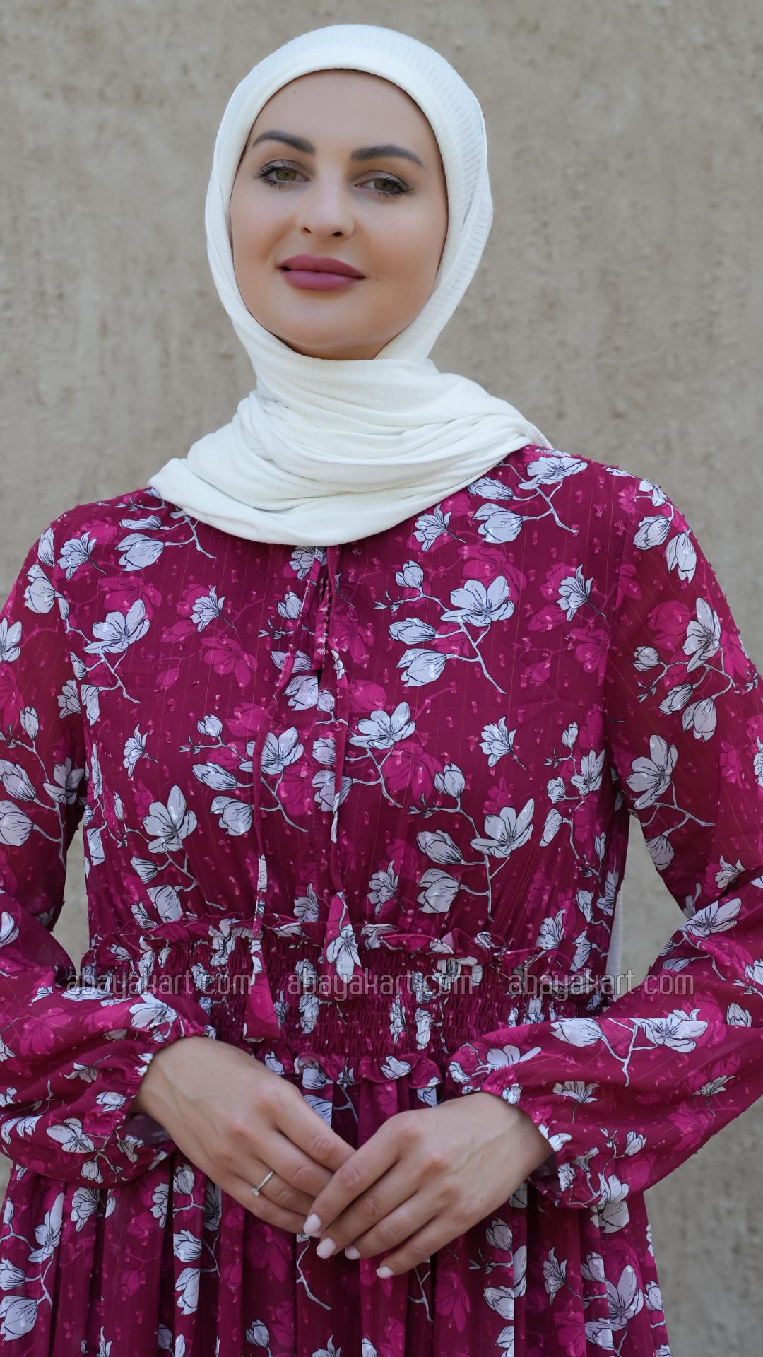 Wholesale Modest Dress with Floral Print