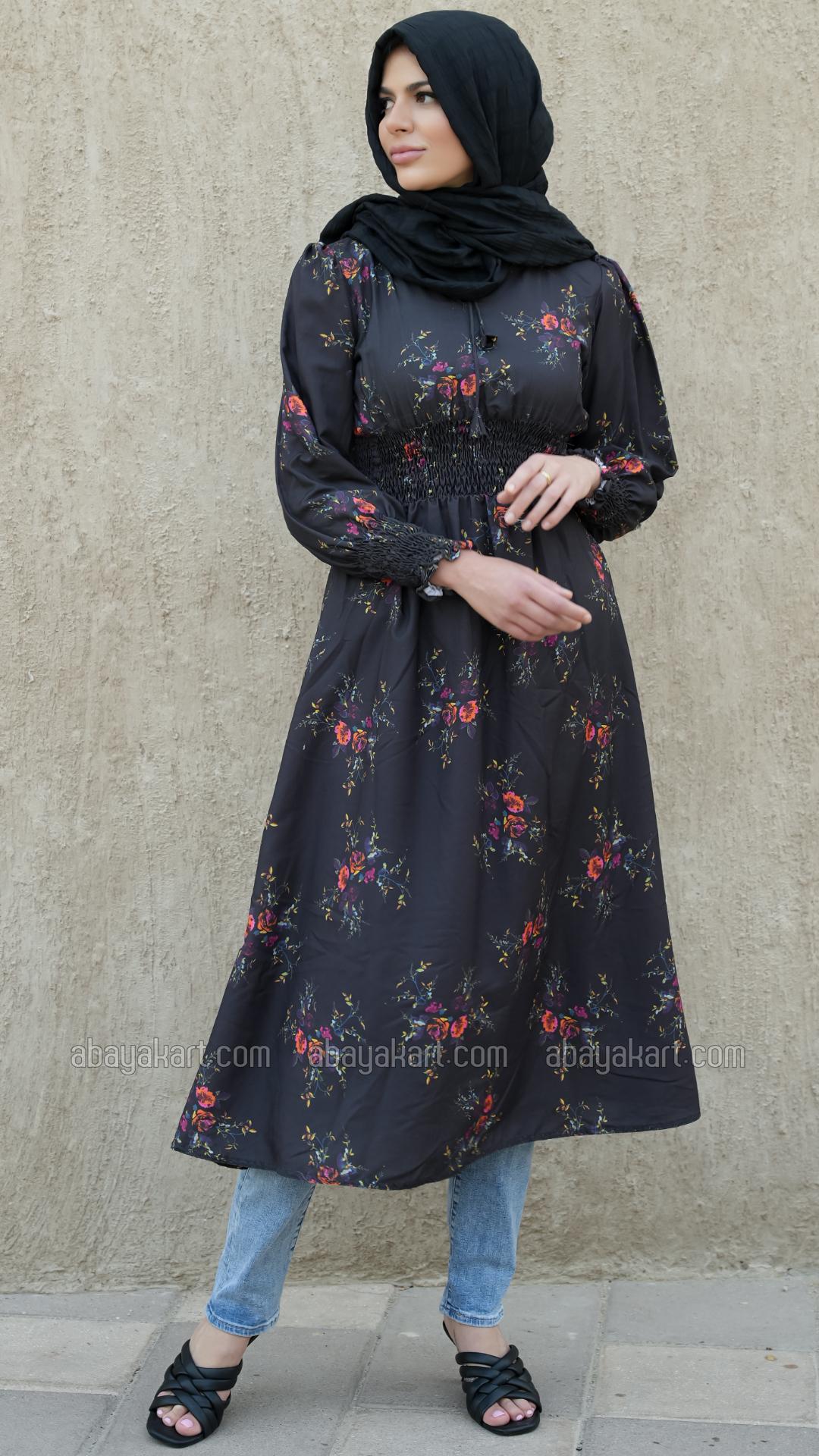 Wholesale Stylish Modest Kurti with Floral Print