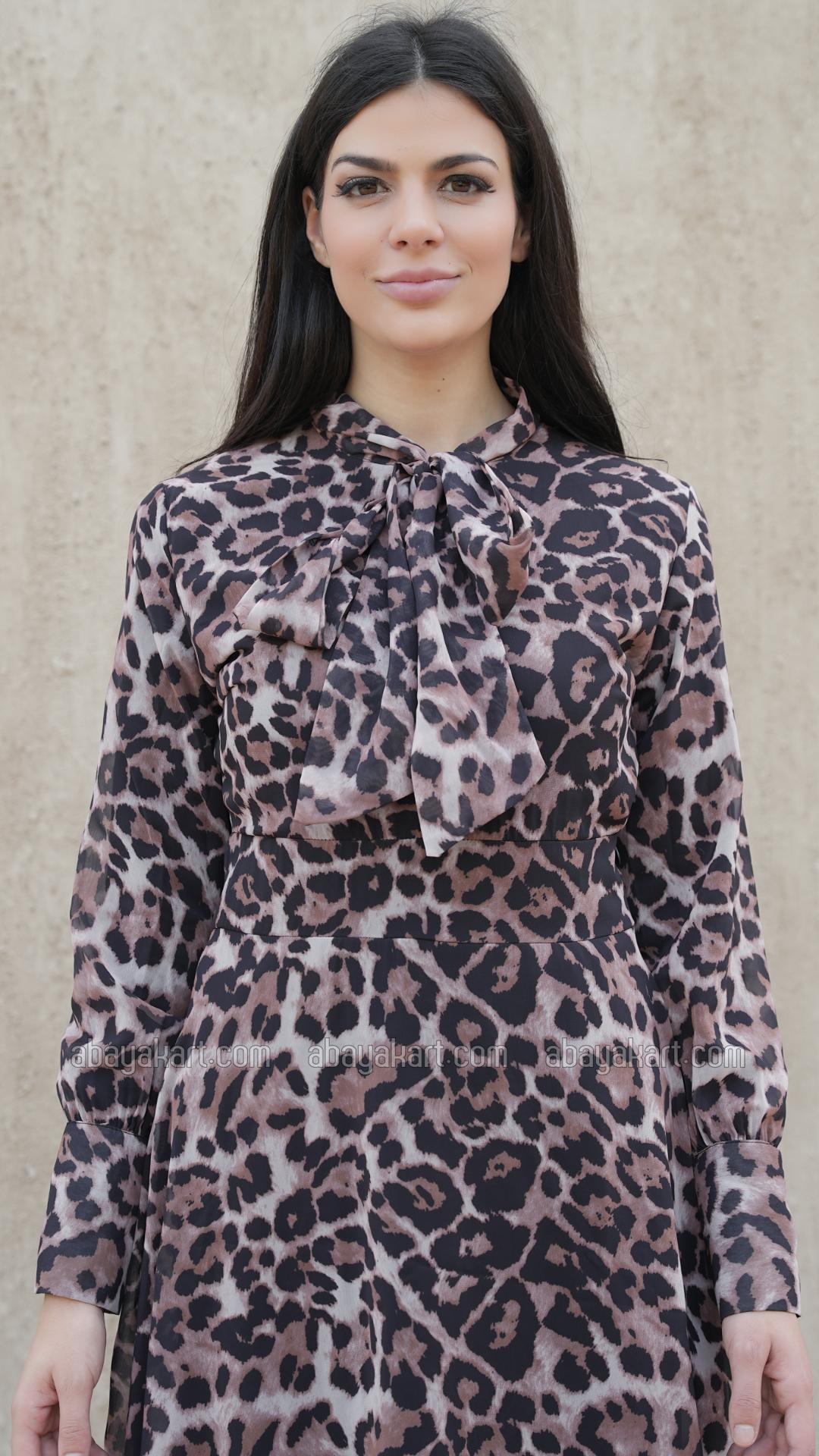 Wholesale Tiger Printed Modest Kurti
