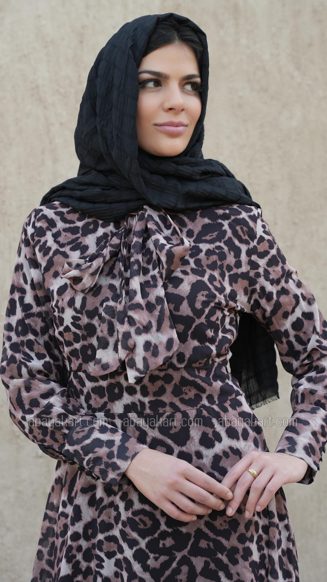 Wholesale Tiger Printed Modest Kurti
