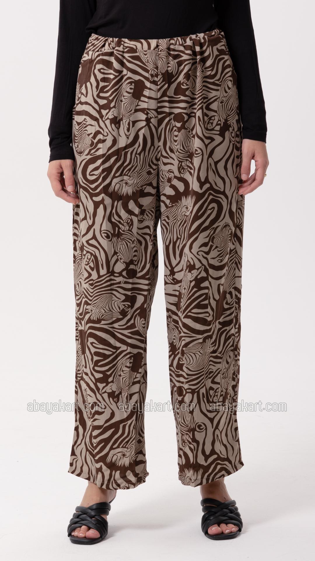 Wholesale Printed Coord Set In Brown