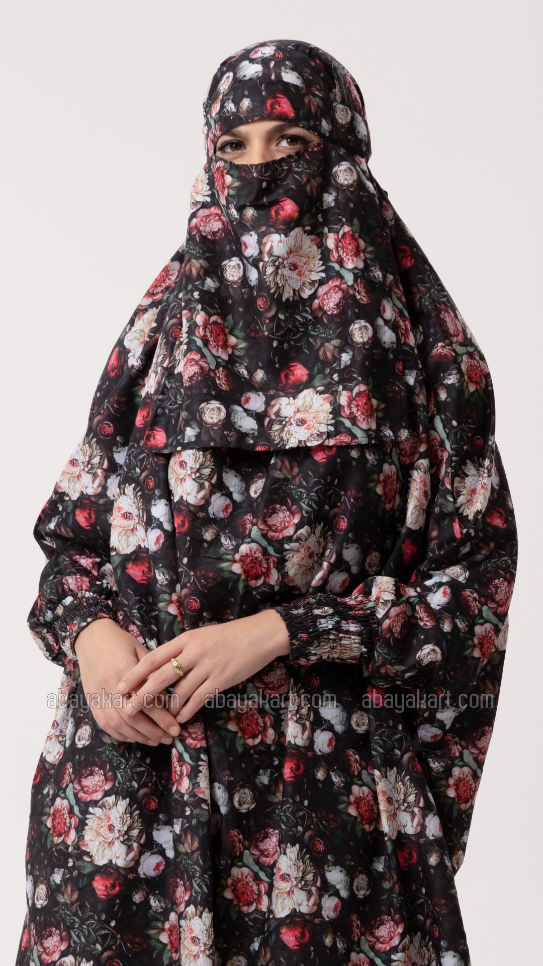 Wholesale Printed Jilbab with a Skirt and Niqab