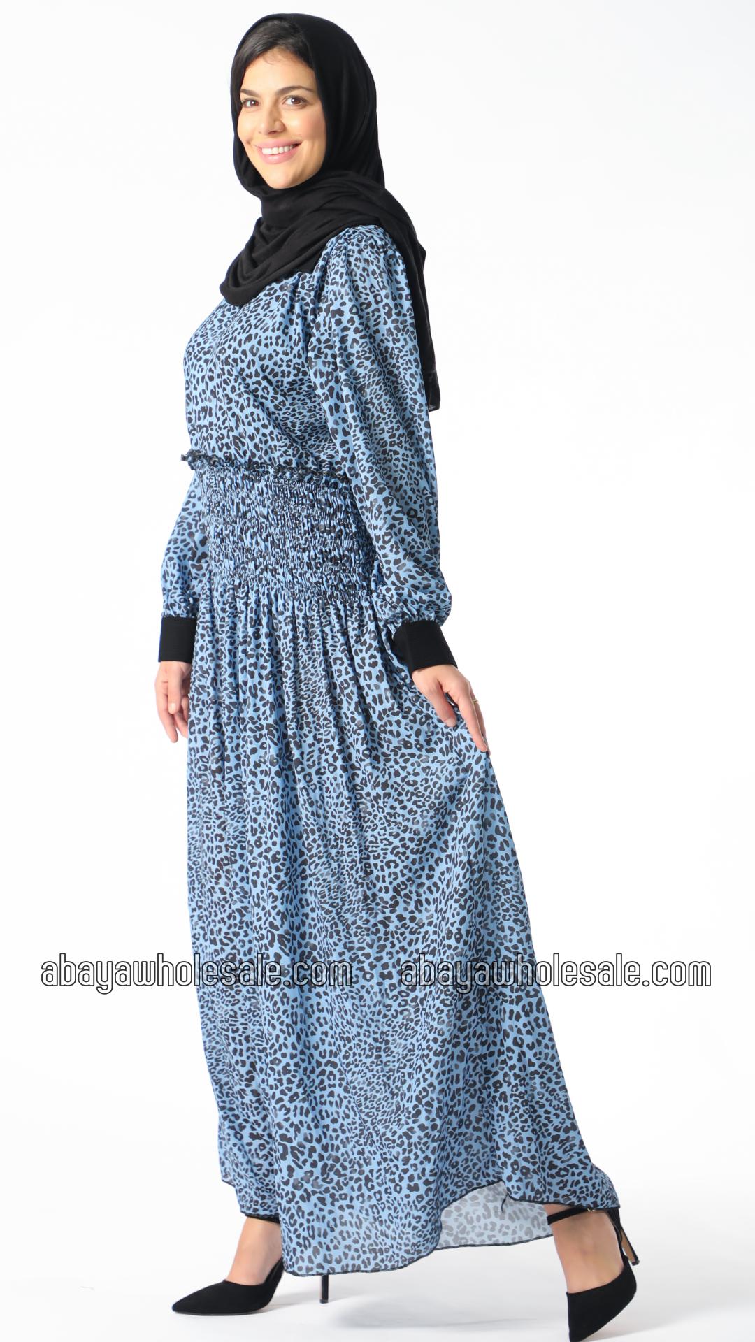 Wholesale Modest Dress with Tiger Print