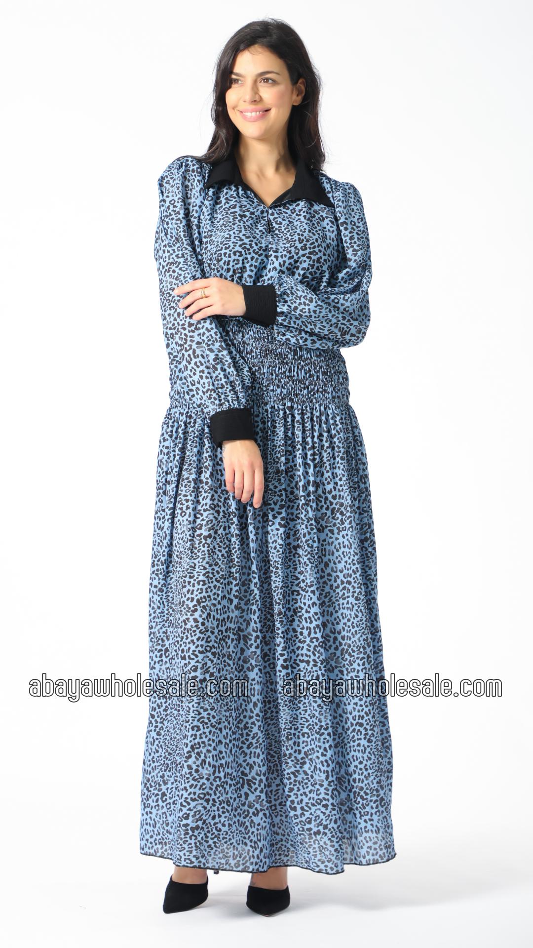 Wholesale Modest Dress with Tiger Print