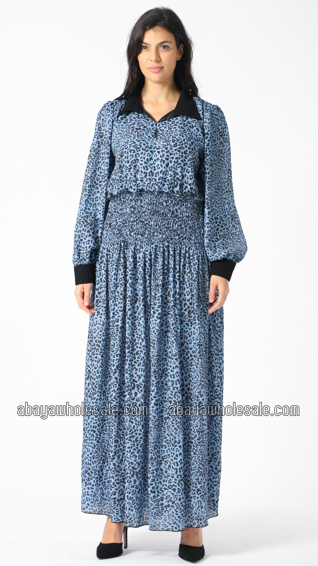 Wholesale Modest Dress with Tiger Print