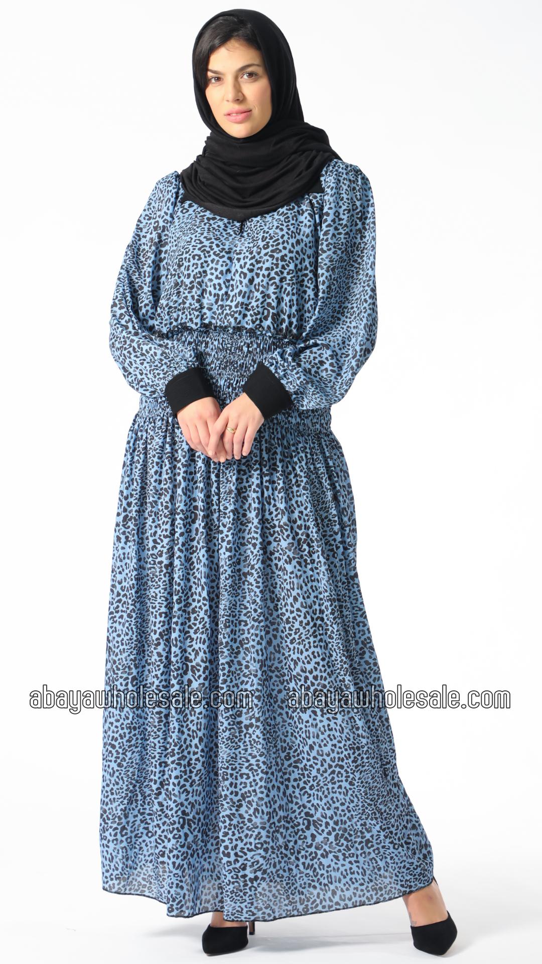 Wholesale Modest Dress with Tiger Print
