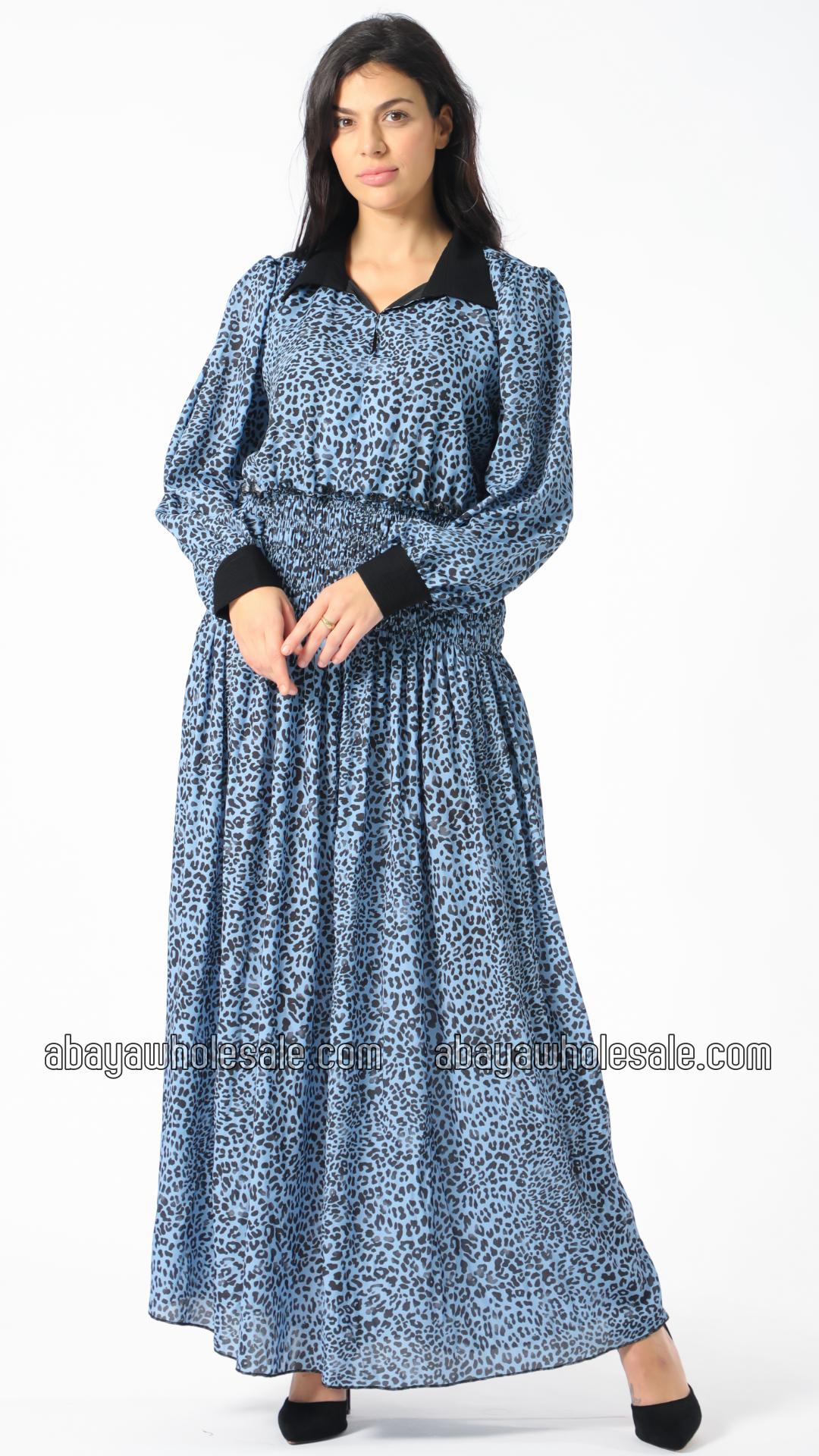 Wholesale Modest Dress with Tiger Print