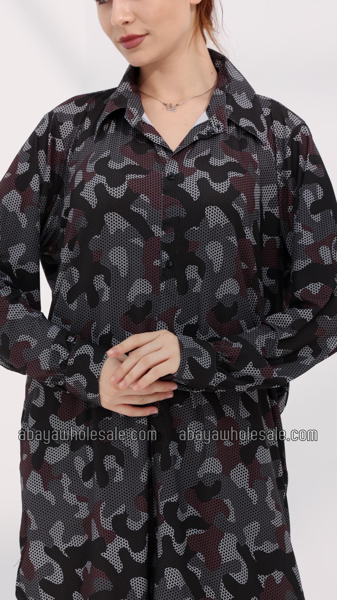 Wholesale Laiba Printed Coord Set In Black