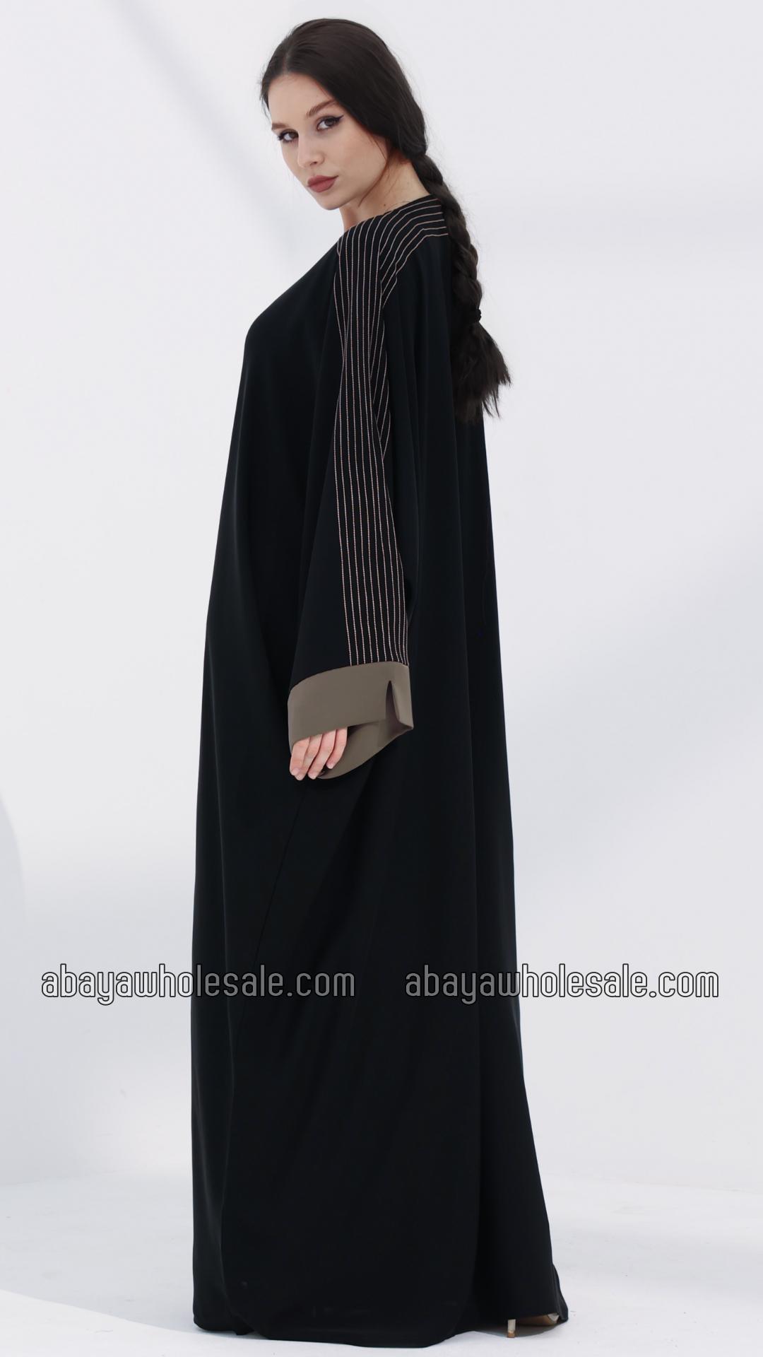 Wholesale Elegant Kaftan Abaya In Black
