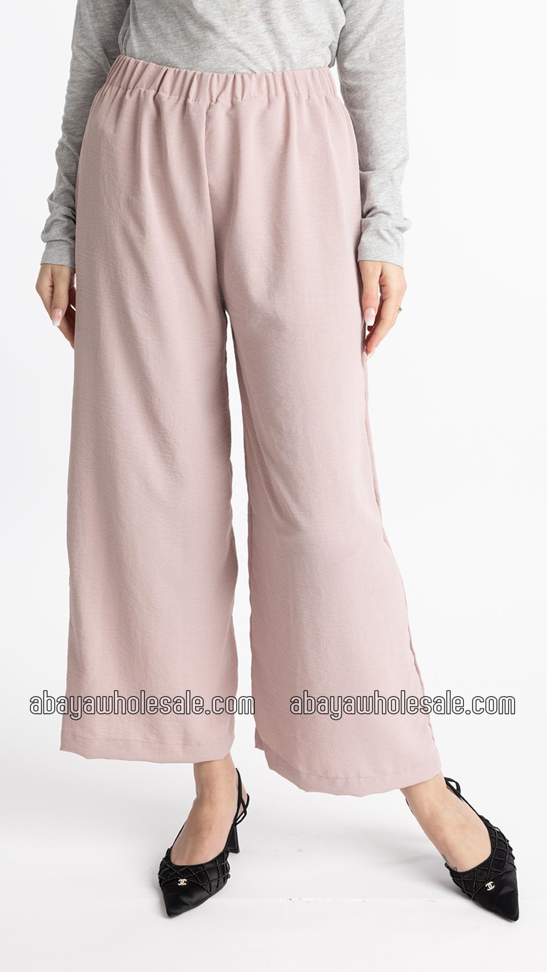 Wholesale Modest Tunic Coord Set In Dull Magenta  Blush Pink