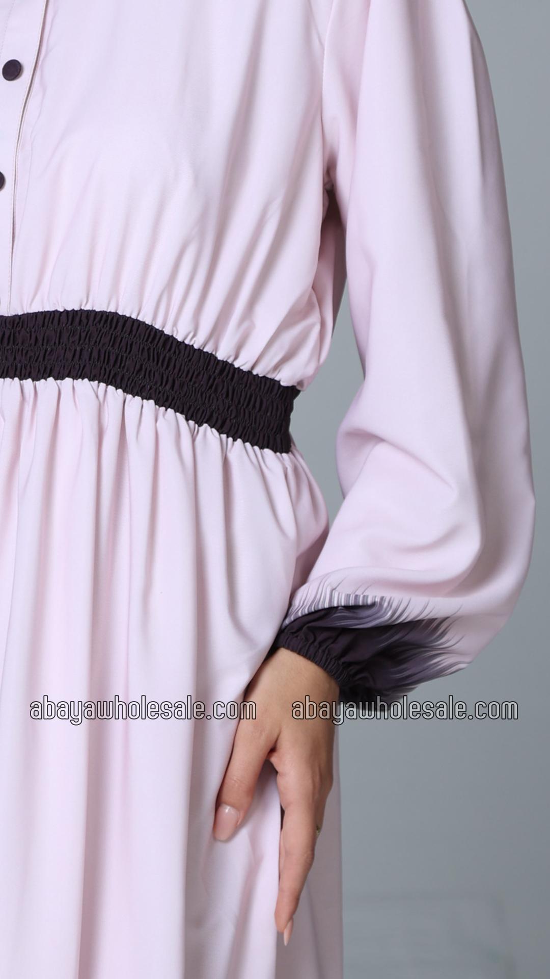Wholesale Fabulous MultiColored Ombre Modest Dress